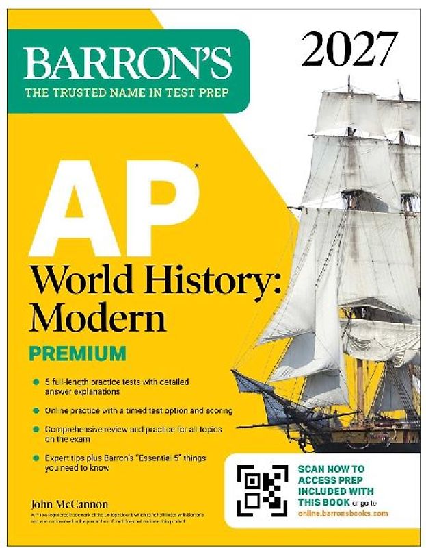 AP World History: Modern Premium, 2027: Prep Book with 5 Practice Tests + Comprehensive Review + Online Practice
