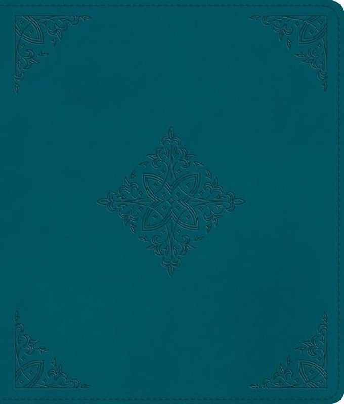 ESV Journaling Bible (Trutone, Deep Teal, Fleur-De-Lis Design)