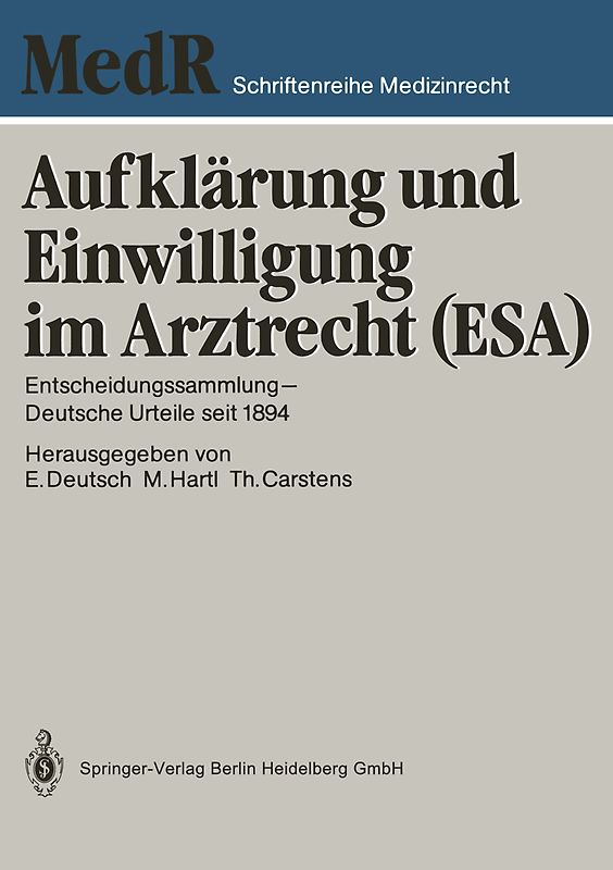 Aufklärung und Einwilligung im Arztrecht (ESA)