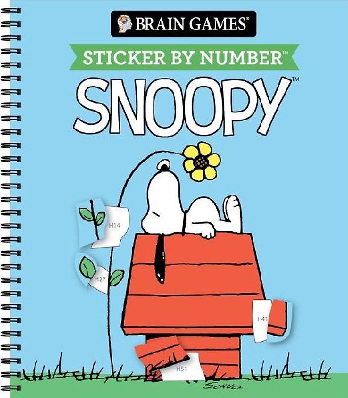 Brain Games - Sticker by Number: Snoopy