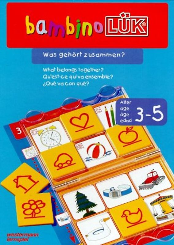bambinoLÜK-Sets / bambinoLÜK-Set. Kasten + Übungsheft/e / 3/4/5 Jahre: Was gehört zusammen?