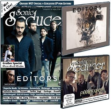 Sonic Seducer 07/08-13 mit Editors Titelstory + 2 CDs, darunter die exkl. The Weight-EP von Editors + 20 Seiten WGT-Special, Bands: Depeche Mode, ... u.v.m.: + exkl. Editors-EP + weitere CD - Sonic Seducer