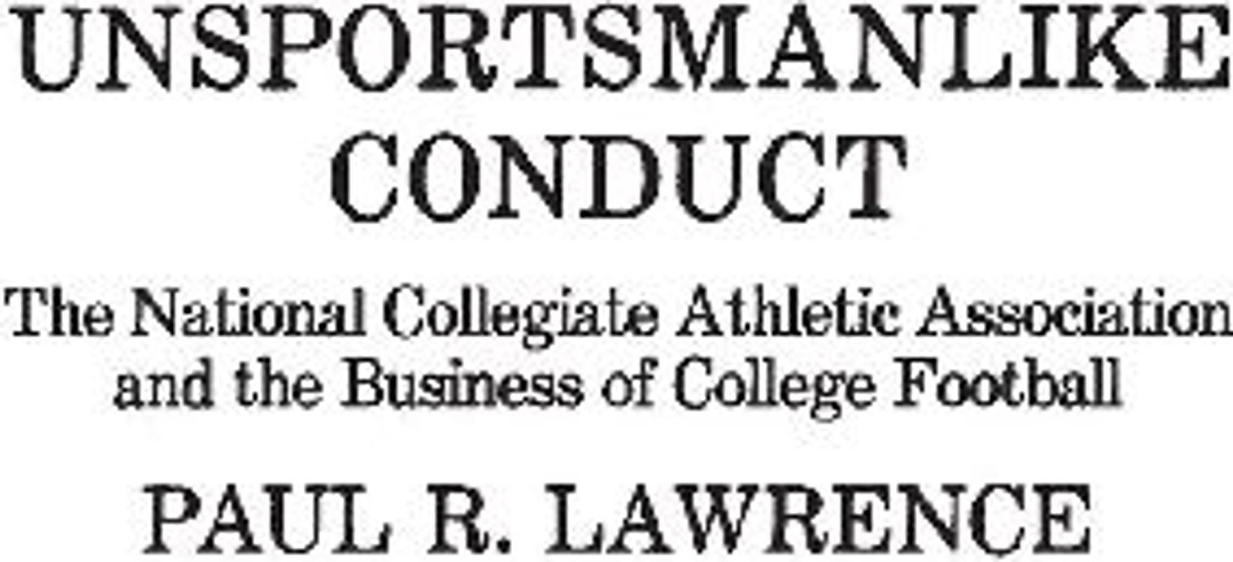 Unsportsmanlike Conduct