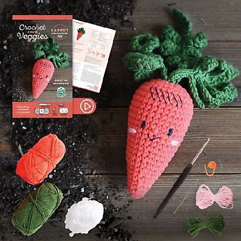 Crochet Your Veggies Amigurumi Kit Carrot