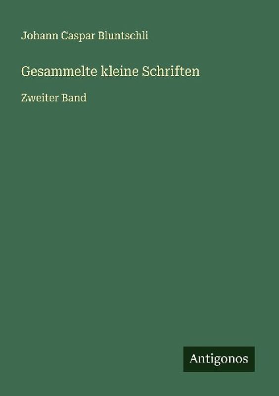 Gesammelte kleine Schriften