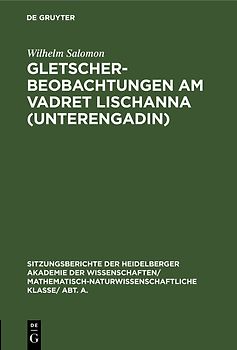 Gletscherbeobachtungen am Vadret Lischanna (Unterengadin)