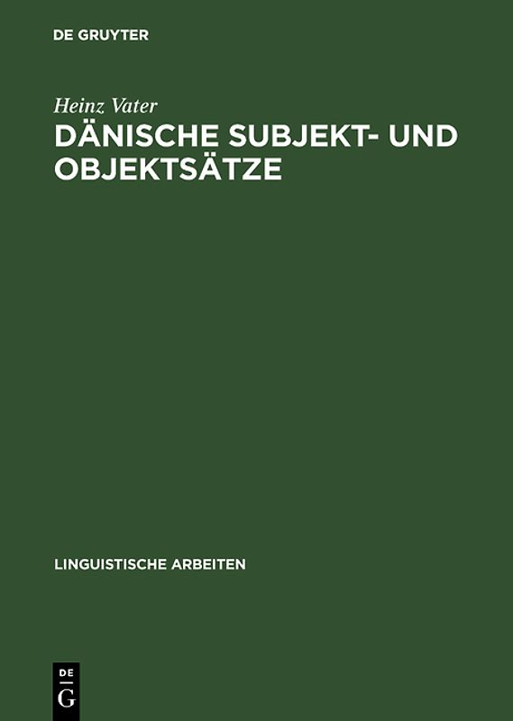 Dänische Subjekt- und Objektsätze