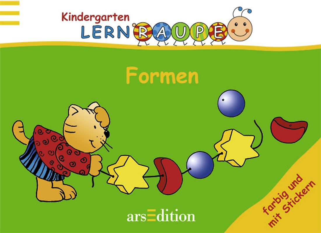 Kindergarten Lernraupe: Formen