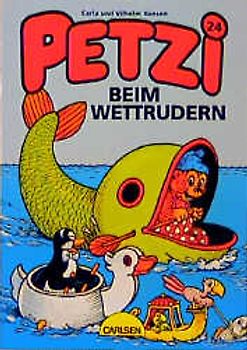 Petzi beim Wettrudern