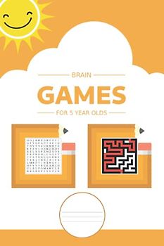 Brain Games For 5 Year Olds: Activity book for 5 year old kids with word search puzzles and mazes for boys and girls (Puzzle book for children)