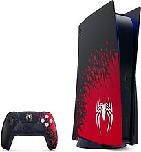 Image of Sony PlayStation 5 825 GB [Marvel’s Spider Man 2 Limeted Edition incl. Wireless Controller, ohne Gutschein] zwart (Refurbished)