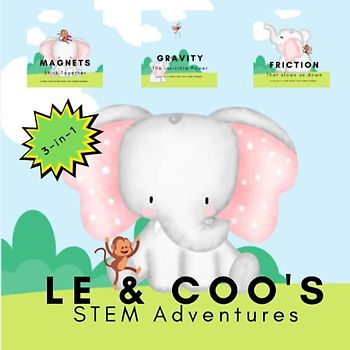 LE & Coo's STEM Adventures: 3-in-1 STEM Story for Young Readers (Perfect book to inspire child's curiosity about science at very young age) (LE and COO's STEM-STORY FOR YOUNG READERS)