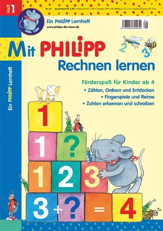 Mit Philipp Rechnen lernen. Förderspaß für Kinder ab 4
