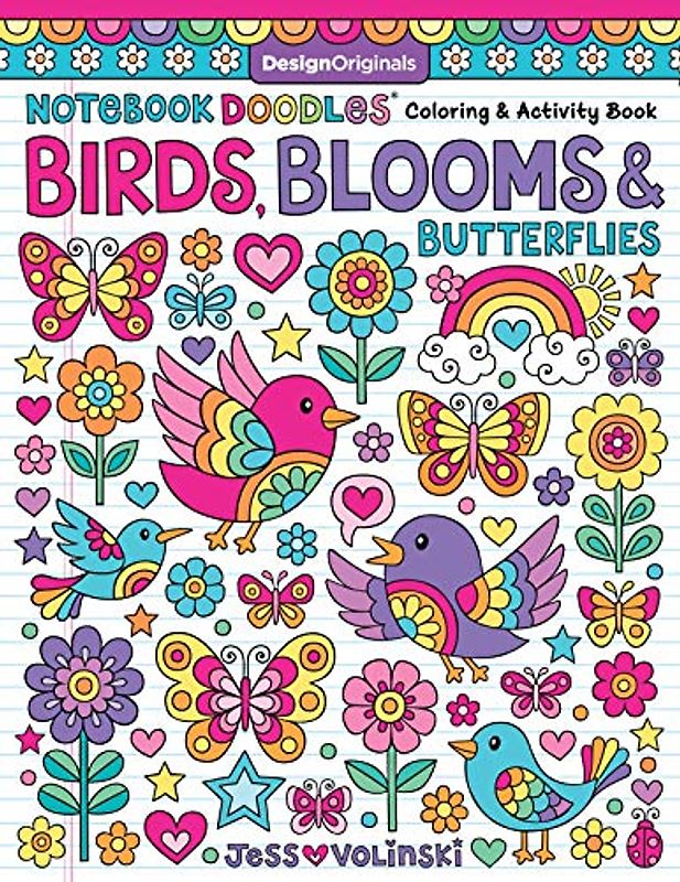 Notebook Doodles Birds, Blooms & Butterflies