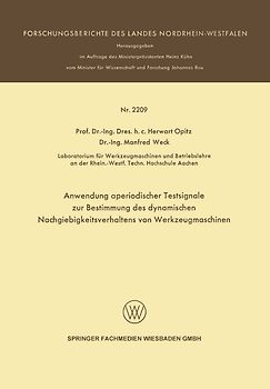 Anwendung aperiodischer Testsignale zur Bestimmung des dynamischen Nachgiebigkeitsverhaltens von Werkzeugmaschinen