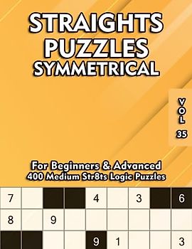 Medium Straights Sudoku Variation: Symmetrical Str8ts for Adults & Clever Kids