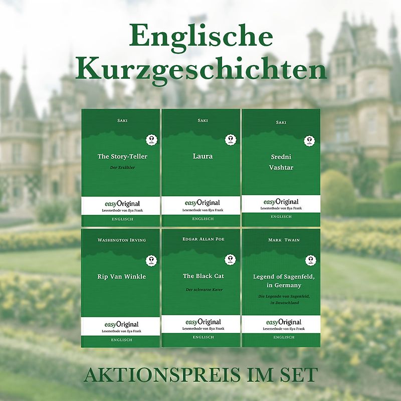 Englische Kurzgeschichten (Bücher + 6 Audio-CDs) - Lesemethode von Ilya Frank