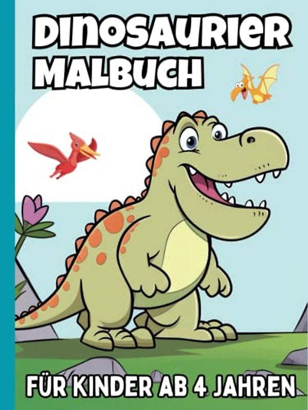 Das Dinosaurier Malbuch für Kinder | Spannende Dino-Welten zum fantasievollen Ausmalen: T-Rex, Brontosaurus, Velociraptor u.v.m | Kinderbuch für Jungen und Mädchen ab 4 Jahren