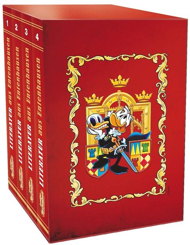 Lustiges Taschenbuch Literatur aus Entenhausen (4 Bände im Schuber)