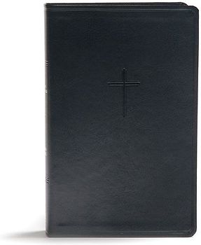 CSB Everyday Study Bible, Black Leathertouch