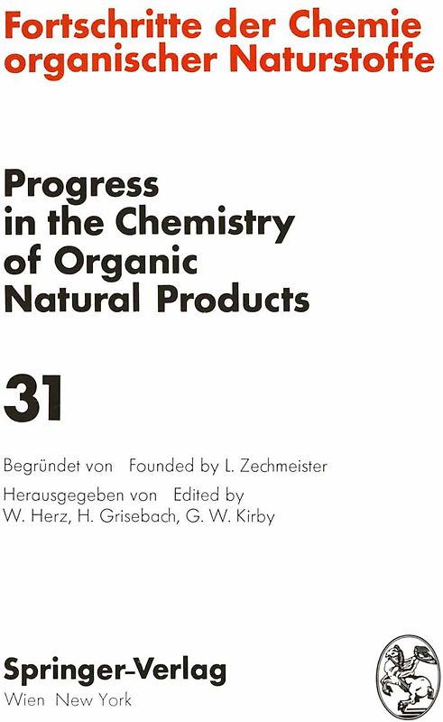 Fortschritte der Chemie Organischer Naturstoffe / Progress in the Chemistry of Organic Natural Products