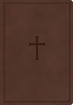 Holy Bible: Christian Standard Bible, Super Giant Print Reference Bible, Brown, Leathertouch