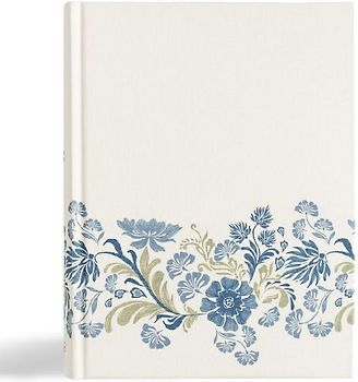 CSB Notetaking Bible, Large Print Edition, Cream Floral Cloth Over Board
