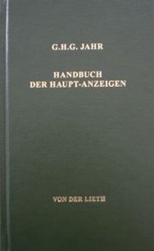 Handbuch der Haupt-Anzeigen