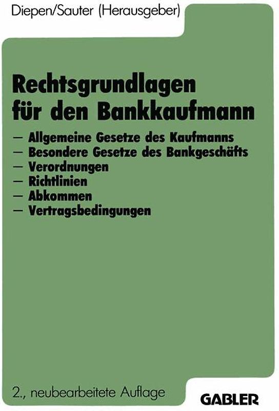 Rechtsgrundlagen für den Bankkaufmann