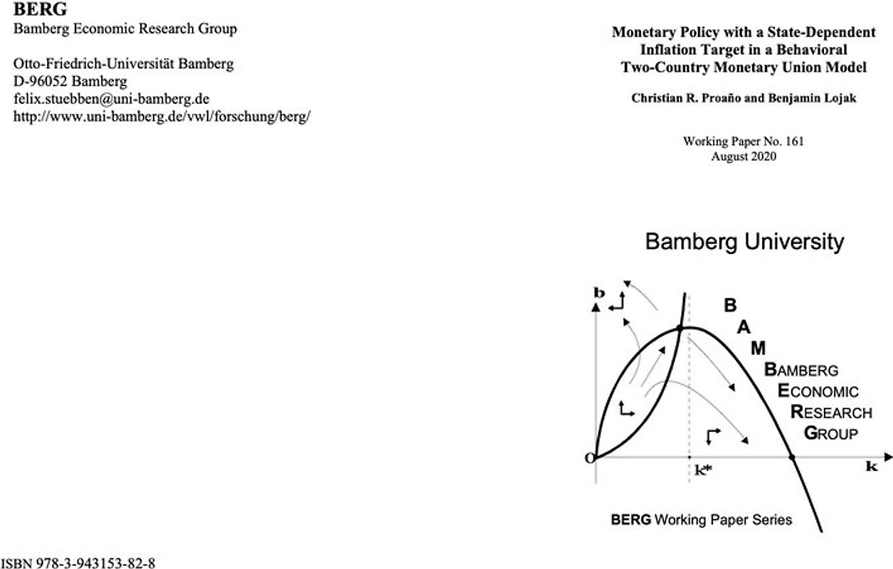 Monetary Policy with a State-Dependent Inflation Target in a Behavioral Two-Country Monetary Union Model