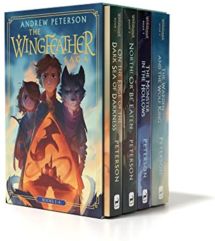 Wingfeather Saga Boxed Set: On the Edge of the Dark Sea of Darkness; North! Or Be Eaten; The Monster in the Hollows; The Warden and the Wolf King (The Wingfeather Saga)