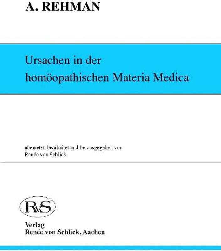 Ursachen in der homöopathischen Materia Medica