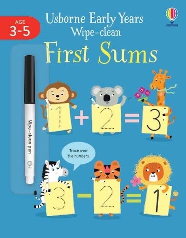 EARLY YEARS WIPE-CLEAN FIRST SUMS (Usborne Early Years Wipe-clean, 5)