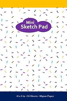Mini Sketch Pad: Kids Drawing Book for Art, Coloring, Painting, etc. - Small - 6 x 9 in, 55 Sheets / 110 Pages