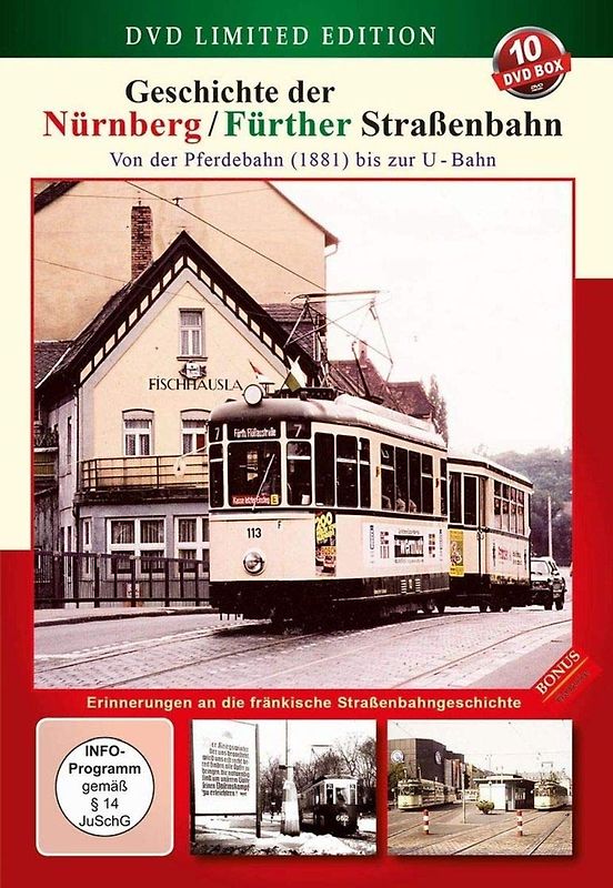 Geschichte der Nürnberg/Fürther Straßenbahn [10 DVDs] DVD