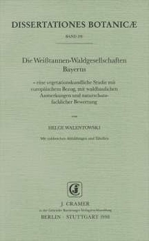 Die Weisstannen-Waldgesellschaften Bayerns