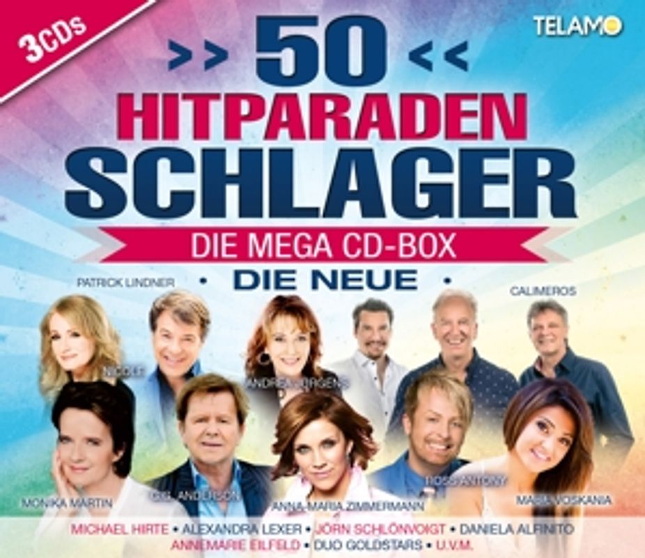 50 Hitparaden Schlager-Die Mega CD-Box