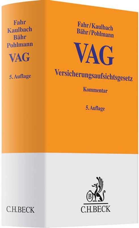 Versicherungsaufsichtsgesetz - VAG -