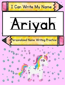 I Can Write My Name: Ariyah: Personalized Name Writing Book