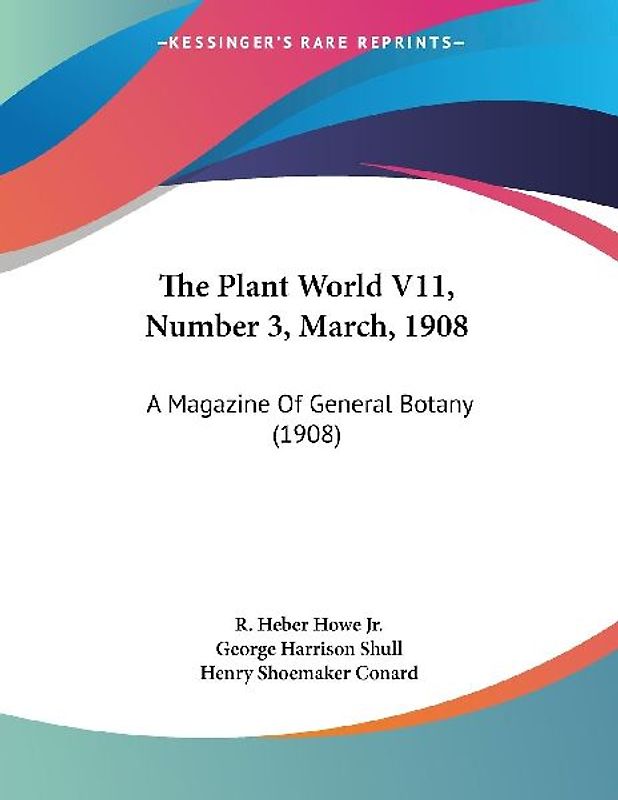 The Plant World V11, Number 3, March, 1908