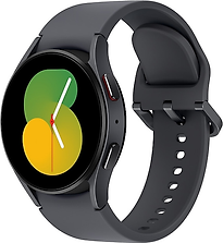 Image of Samsung Galaxy Watch5 40 mm horlogekast van Black Aluminium op Graphite Sport Band S/M [Wi-Fi] (Refurbished)