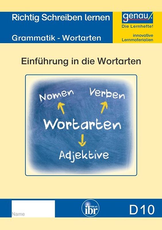 D10 - Grammatik - Einführung in die Wortarten