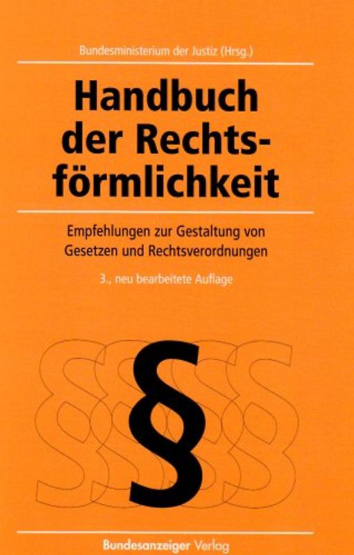 Handbuch der Rechtsförmlichkeit