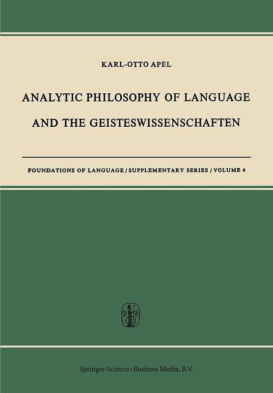 Analytic Philosophy of Language and the Geisteswissenschaften