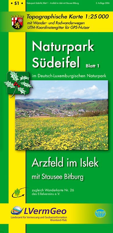 Naturpark Südeifel /Arzfeld im Islek mit Stausee Bitburg (WR)