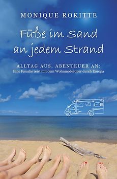 Füße im Sand an jedem Strand