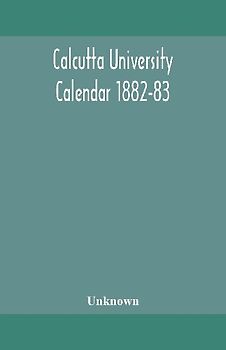 Calcutta University Calendar 1882-83