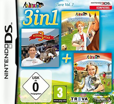 3in1: Meine Tierarztpraxis + Riding Star 3 + Meine Tierarztpraxis: Australien Nintendo DS