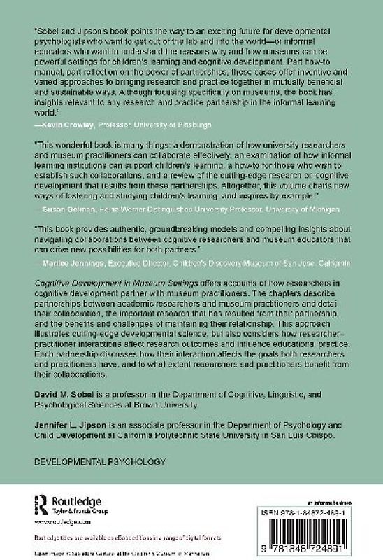 Cognitive Development in Museum Settings