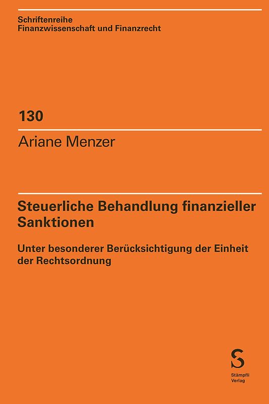 Steuerliche Behandlung finanzieller Sanktionen